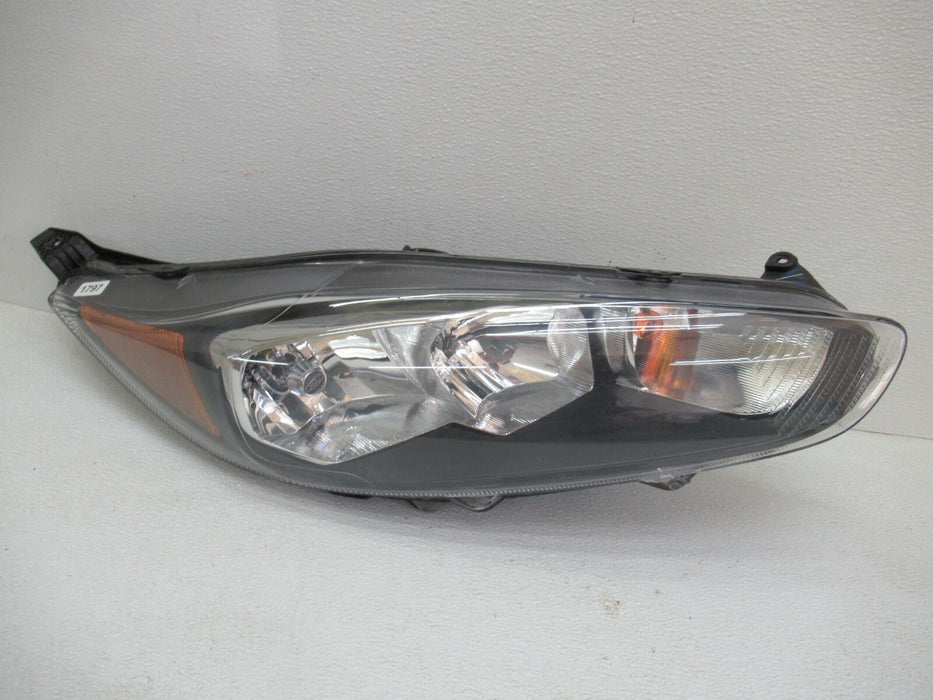 2014-2018 FORD FIESTA FRONT PASSENGER HALOGEN BLACK BEZEL HEADLIGHT HEADLAMP OEM