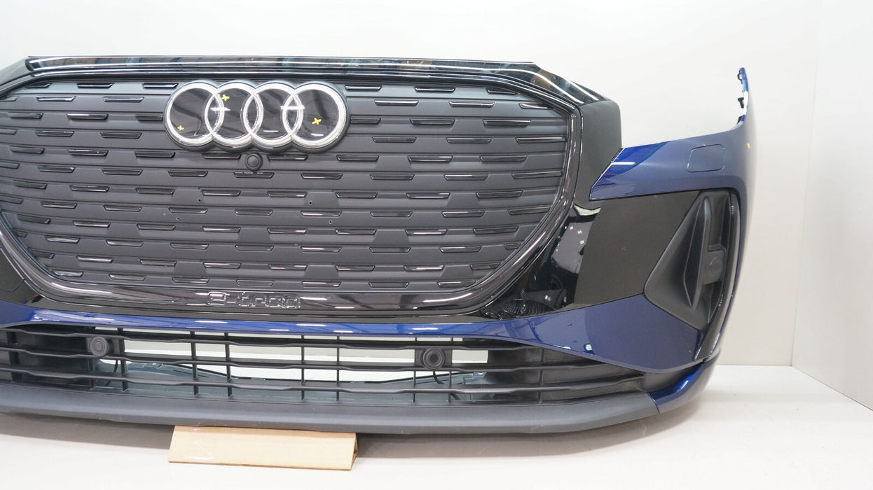 2022-2024 AUDI Q4 E-TRON FRONT COMPLETE BUMPER COVER W PARKS ASSIST OEM