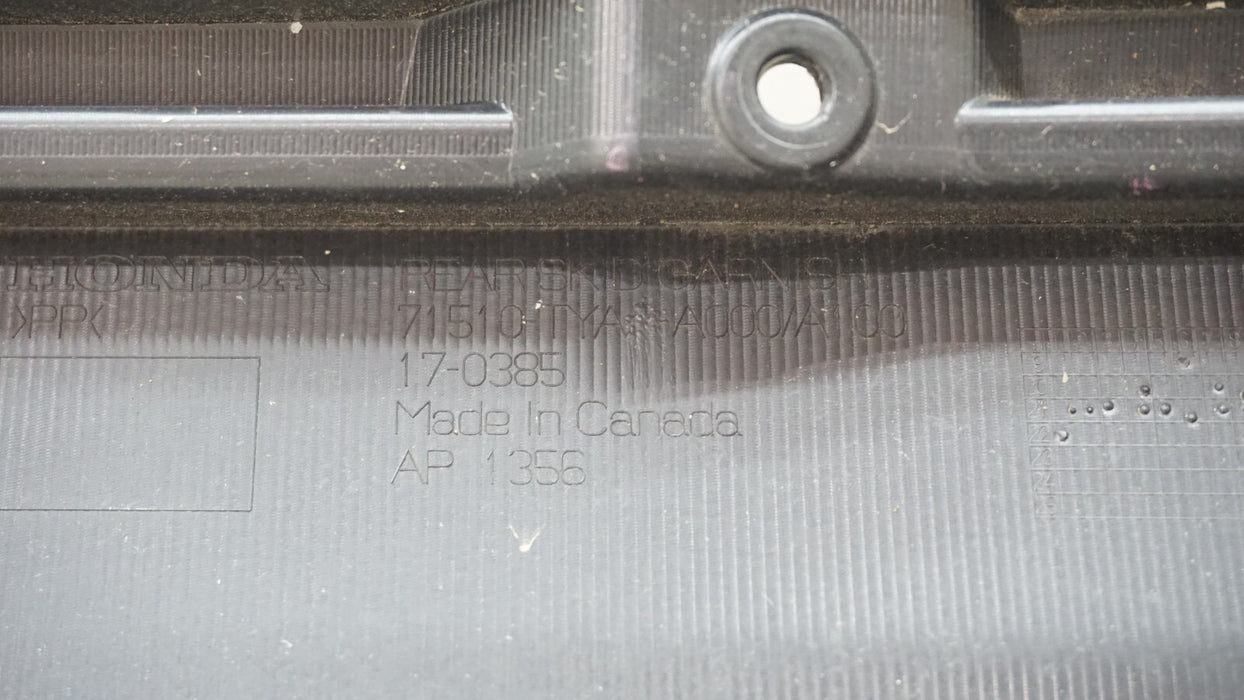2021-2022 ACURA MDX REAR LOWER BUMPER COVER VALANCE PANEL OEM 71510-TYA-A000
