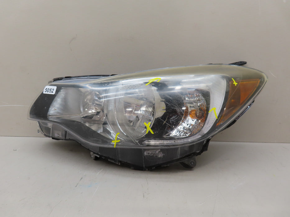2012-2016 SUBARU IMPREZA FRONT LEFT DRIVER SIDE HEADLIGHT HALOGEN OEM