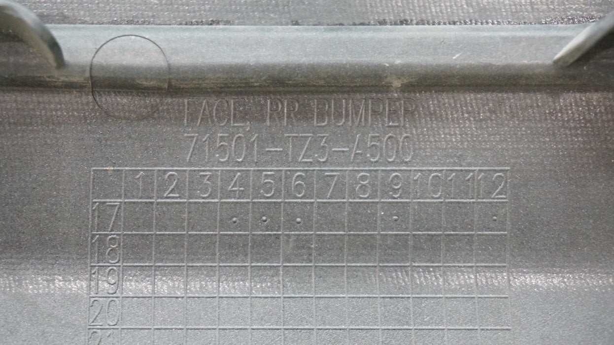 2018-2020 ACURA TLX A-SPEC REAR BUMPER COVER PANEL OEM 71501-TZ3-A500