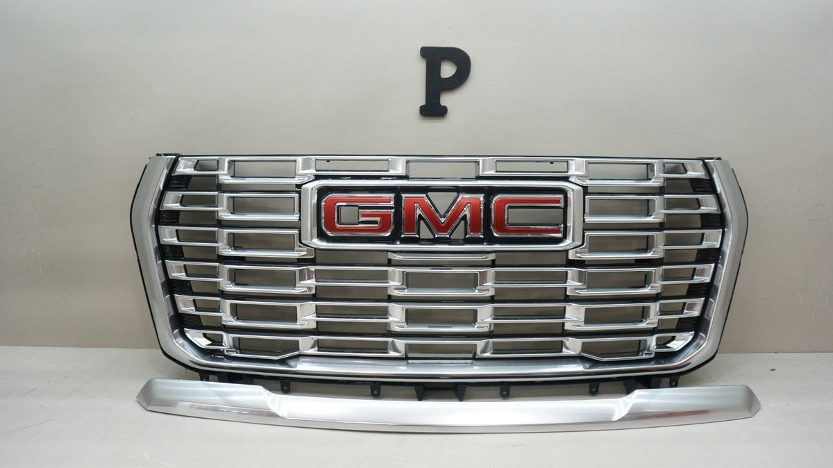 *NEW* 2025 GMC YUKON DENALI FRONT RADIATOR GRILLE AND HOOD TRIM OEM 84 ...