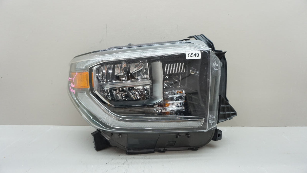 2018-2021 TOYOTA TUNDRA FRONT LEFT PASSENGER SIDE HEADLIGHT LED OEM 19 20