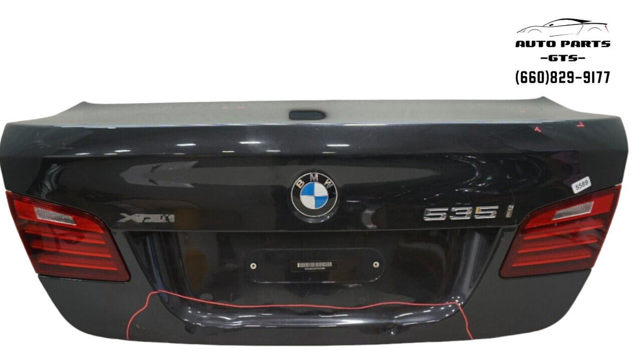 2014-2016 BMW 535I F10 SEDAN REAR TRUNK LID W/ LOCK INNER TAIL LIGHT EMBLEM OEM