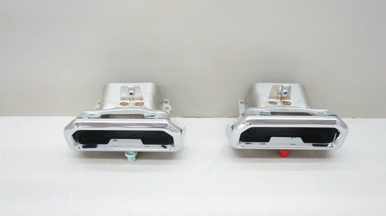 2021-2024 CHEVROLET SILVERADO GMC SIERRA 1500 CHROME EXHAUST TIPS 85084203 OEM