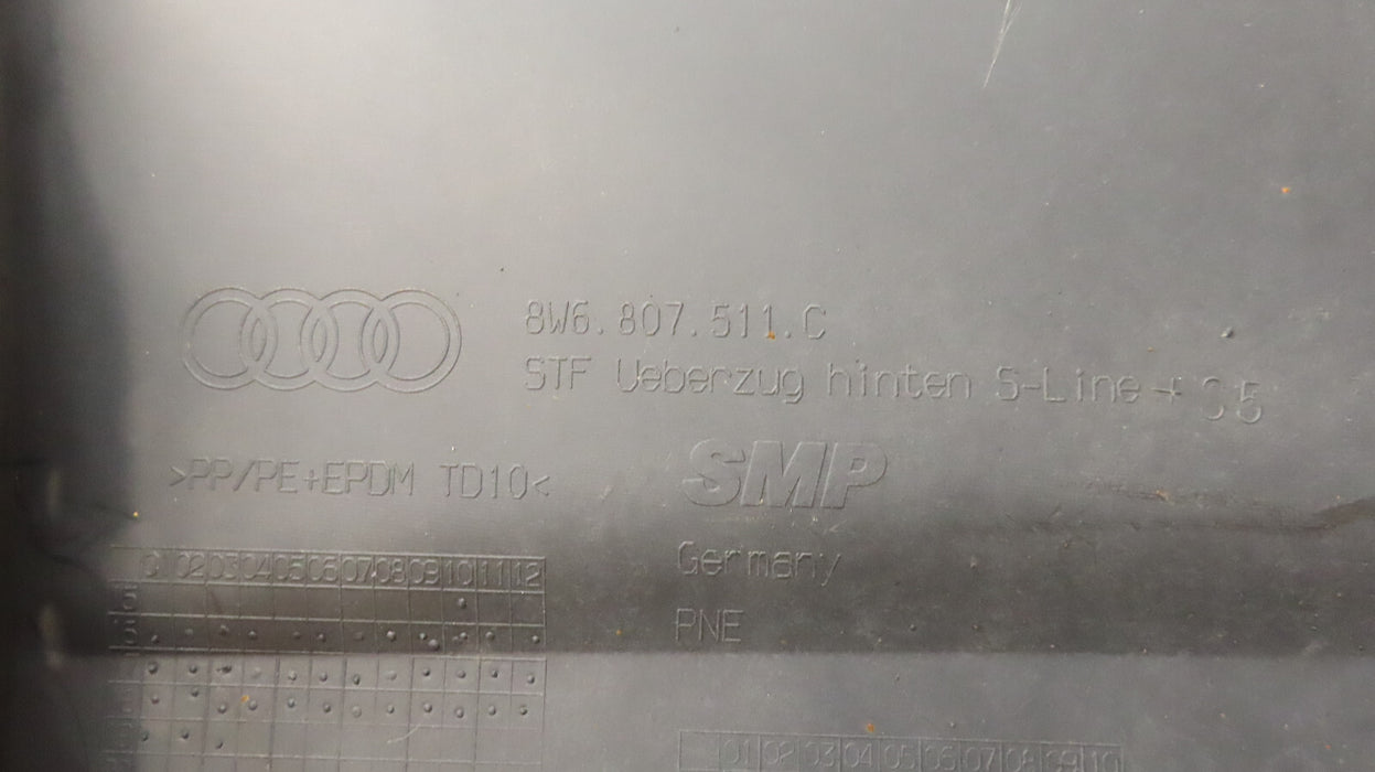 2018 2019 AUDI A5 S5 B9 S-LINE REAR BUMPER COVER OEM 8W6807511C