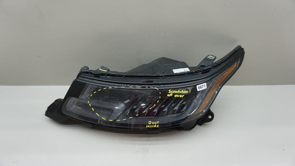 2018-2022 RANGE ROVER SPORT FRONT LEFT DRIVERS SIDE HEADLIGHT LED OEM