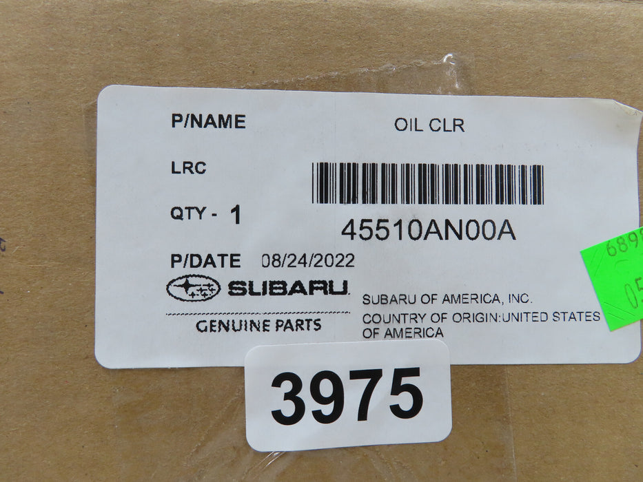2020-2024 SUBARU OUTBACK 2.4L 2.5L COOLER OIL OEM 45510AN00A