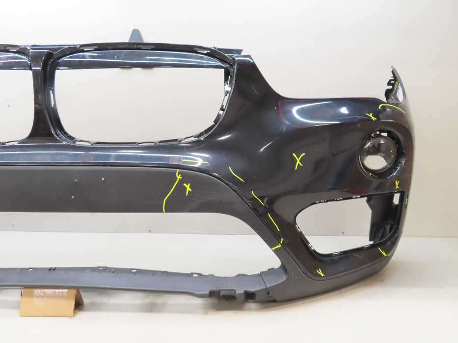 2016-2019 BMW X1 FRONT BUMPER COVER W/VALANCE W/ FOG LIGHT LEFT SIDE OEM