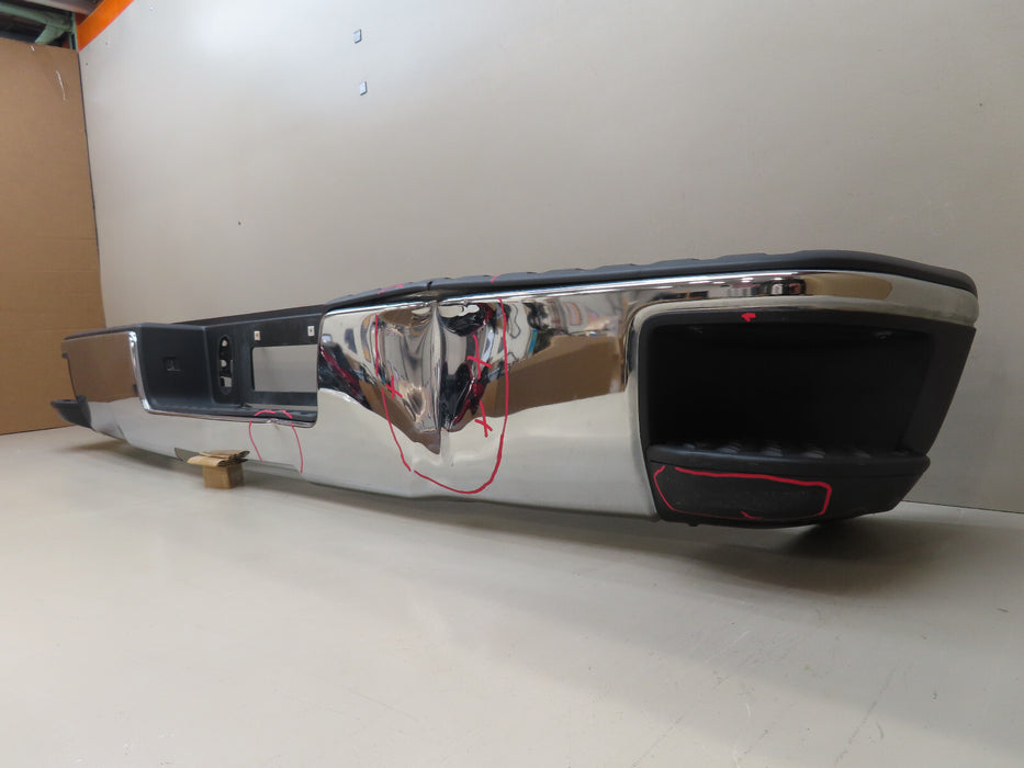 2014-2018 CHEVROLET SILVERADO/ GMC SIERRA 1500 REAR BUMPER METAL OEM