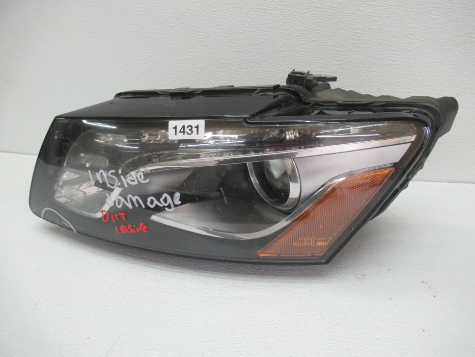2009-2012 AUDI Q5 LEFT DRIVER SIDE HEADLIGHT XENON HEADLAMP LENS OEM