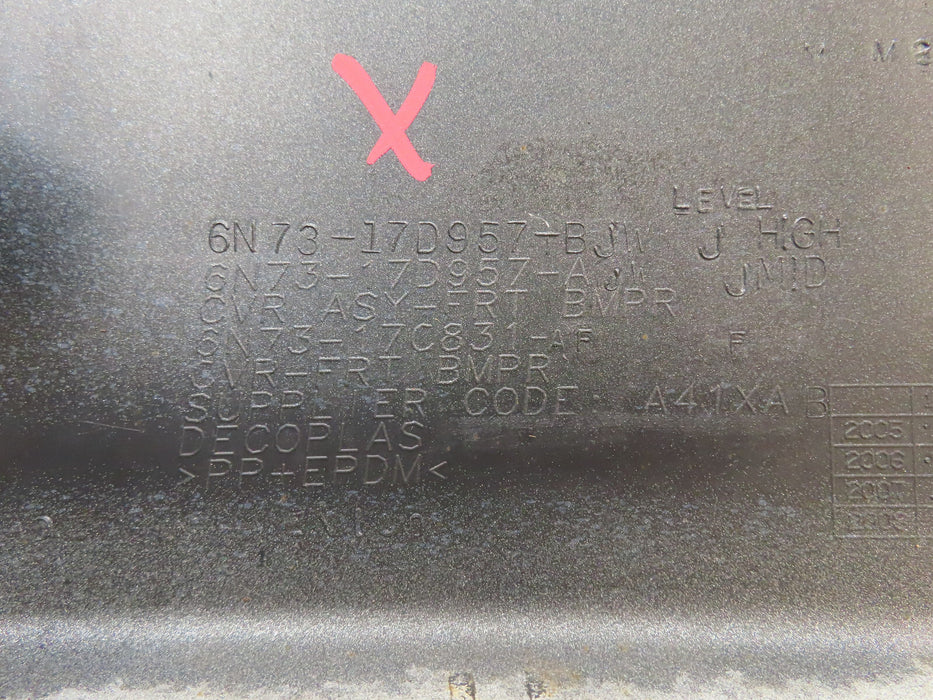 2006-2009 MERCURY MILAN FRONT BUMPER COVER OEM