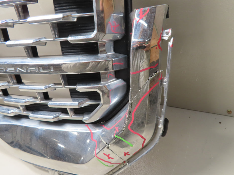 2020 2021 2022 GMC ACADIA DENALI FRONT UPPER GRILLE GRILL 84818781 OEM