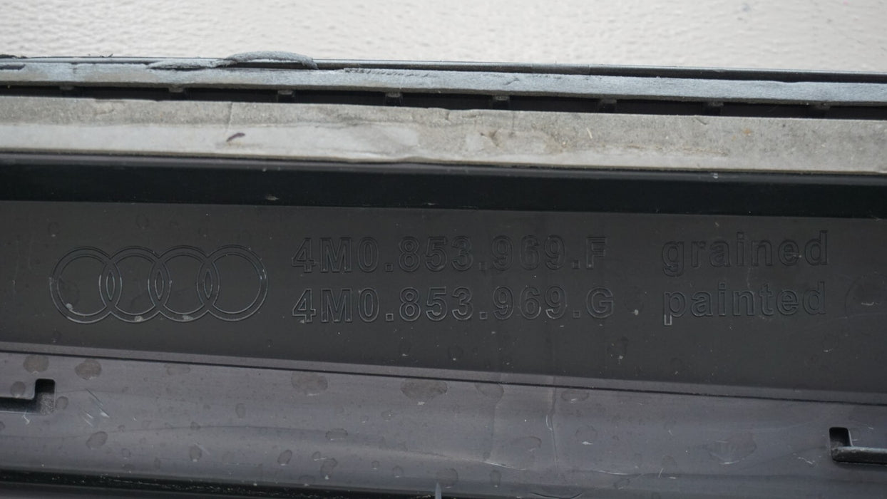 2017-2019 AUDI Q7 LEFT DRIVER DOOR MOULDING TRIM COVER PANEL OEM 4M0.853.959.G