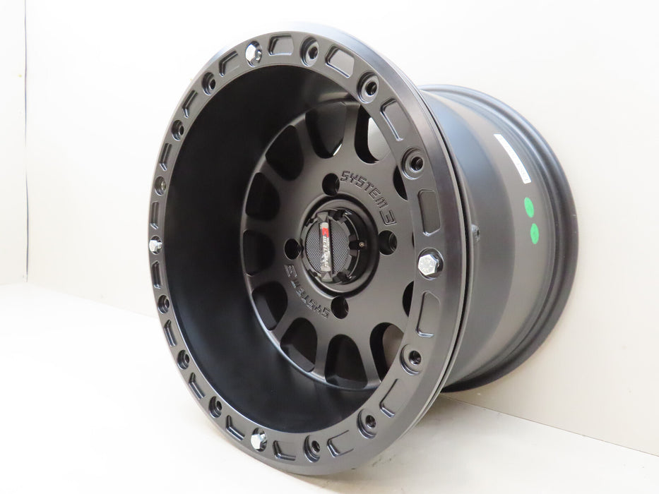 SYSTEM3 OFF ROAD 15X10 4/137 5+5(-5MM) SR5 MATTE BLACK 15S3-55371 RIM (P)