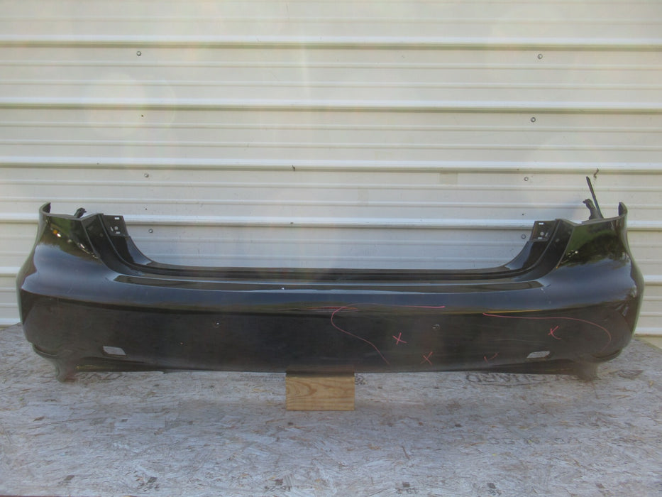 2013-2017 LEXUS LS460 F SPORT REAR BUMPER COVER BLACK PLASTIC W/O SENSOR OEM