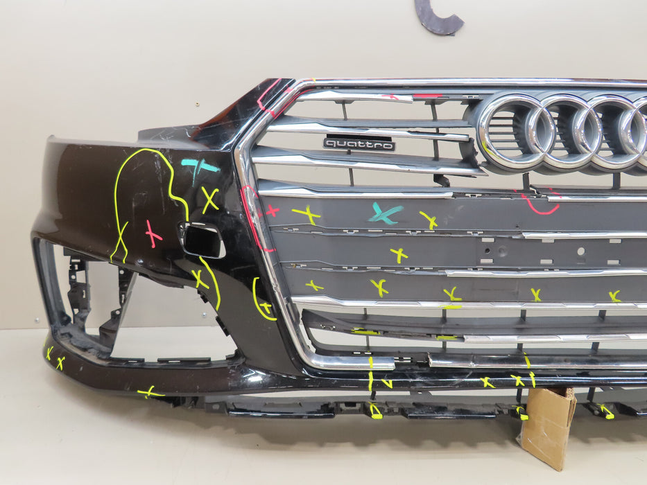 2017 2018 2019 AUDI S4 S-LINE B9 FRONT BUMPER COVER OEM 8W0807437AB
