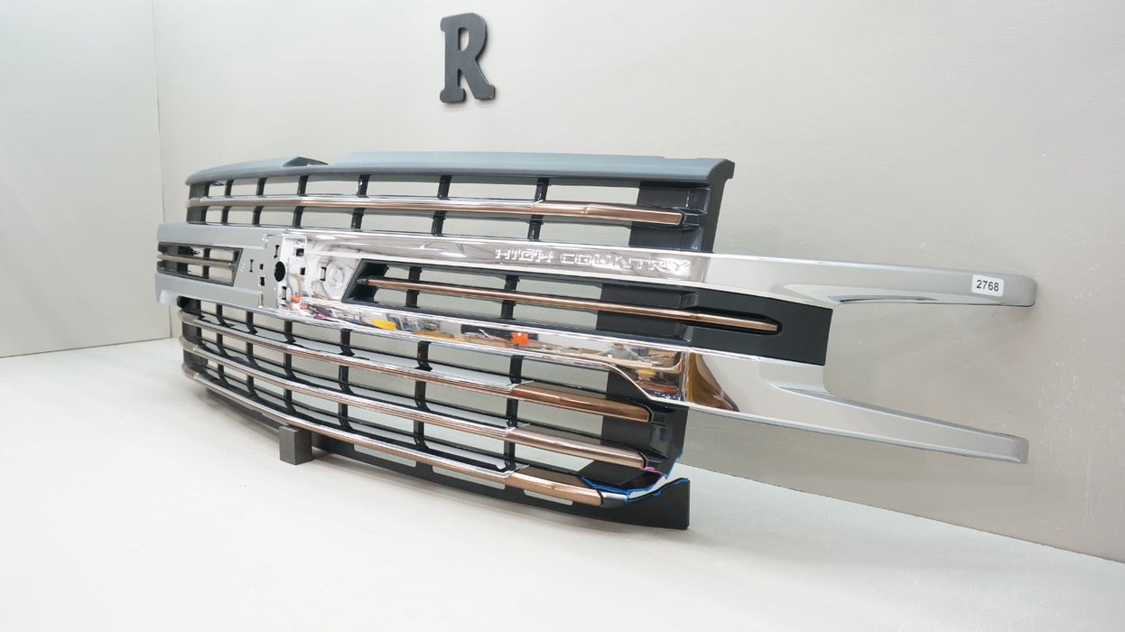 2019-2022 CHEVROLET SILVERADO 1500 HIGH COUNTRY FRONT RADIATOR GRILLE OEM