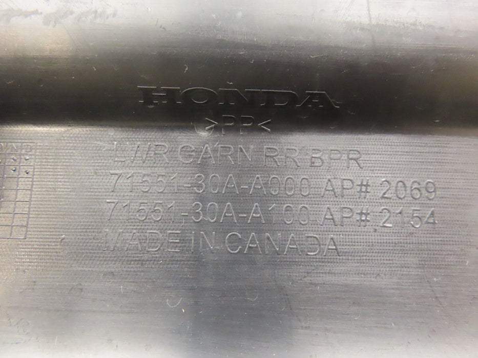 2023 2024 HONDA ACCORD REAR LOWER BUMPER COVER VALANCE OEM