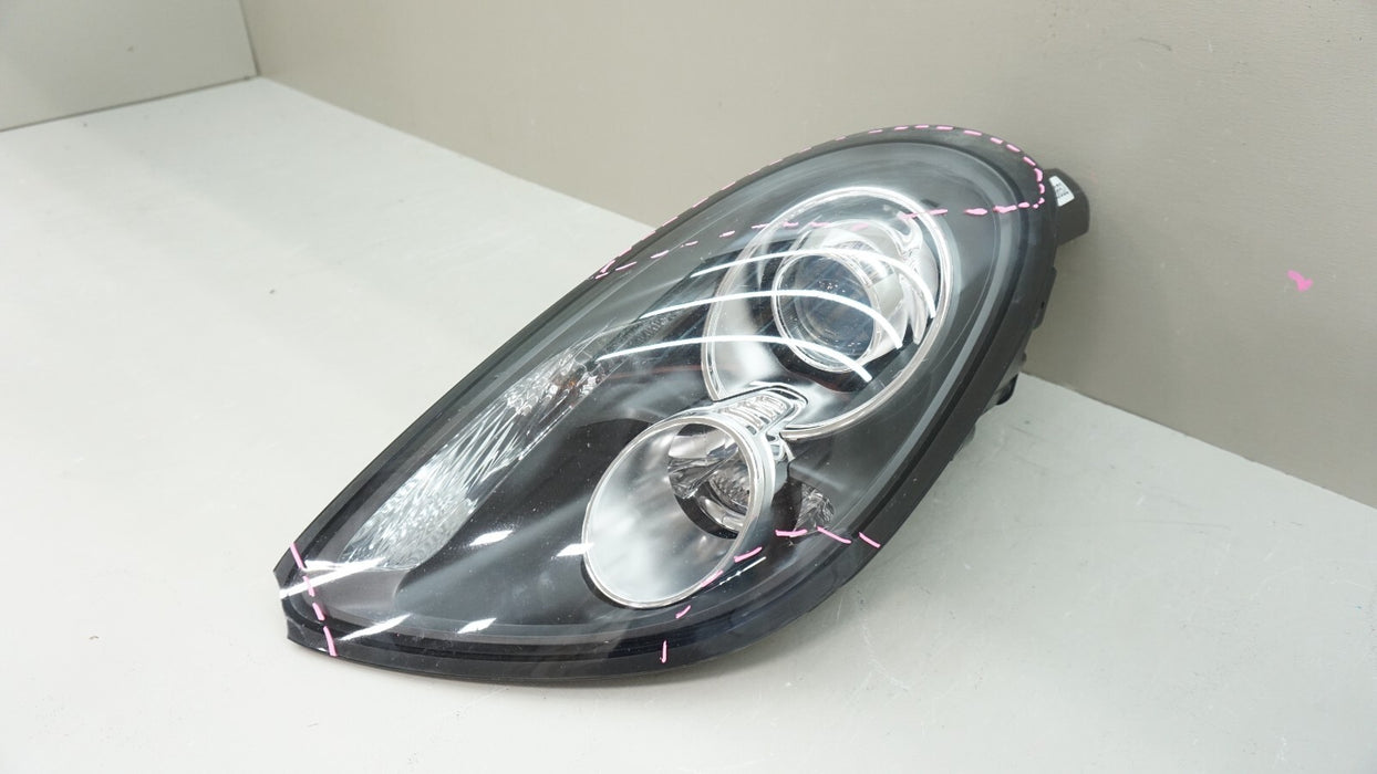 2014-2016 PORSCHE CAYMAN LEFT DRIVER HEADLIGHT LAMP HALOGEN OEM 98163111506