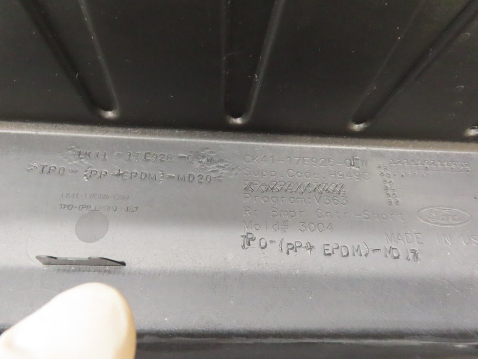2019-2024 FORD TRANSIT REAR BUMPER CENTER COVER OEM LK4117E926