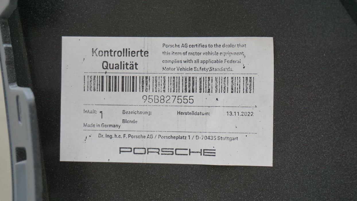 2022-2023 PORSCHE MACAN FRONT LOWER VALANCE SPLITTER TRIM COVER OEM 95B827555