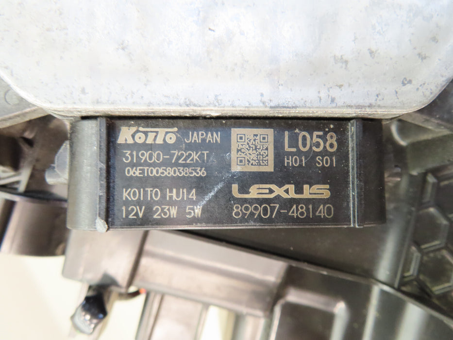 2020-2022 LEXUS RX350,RX450H LEFT HEADLIGHT LED SINGLE PROJECTOR PARTS ONLY!!