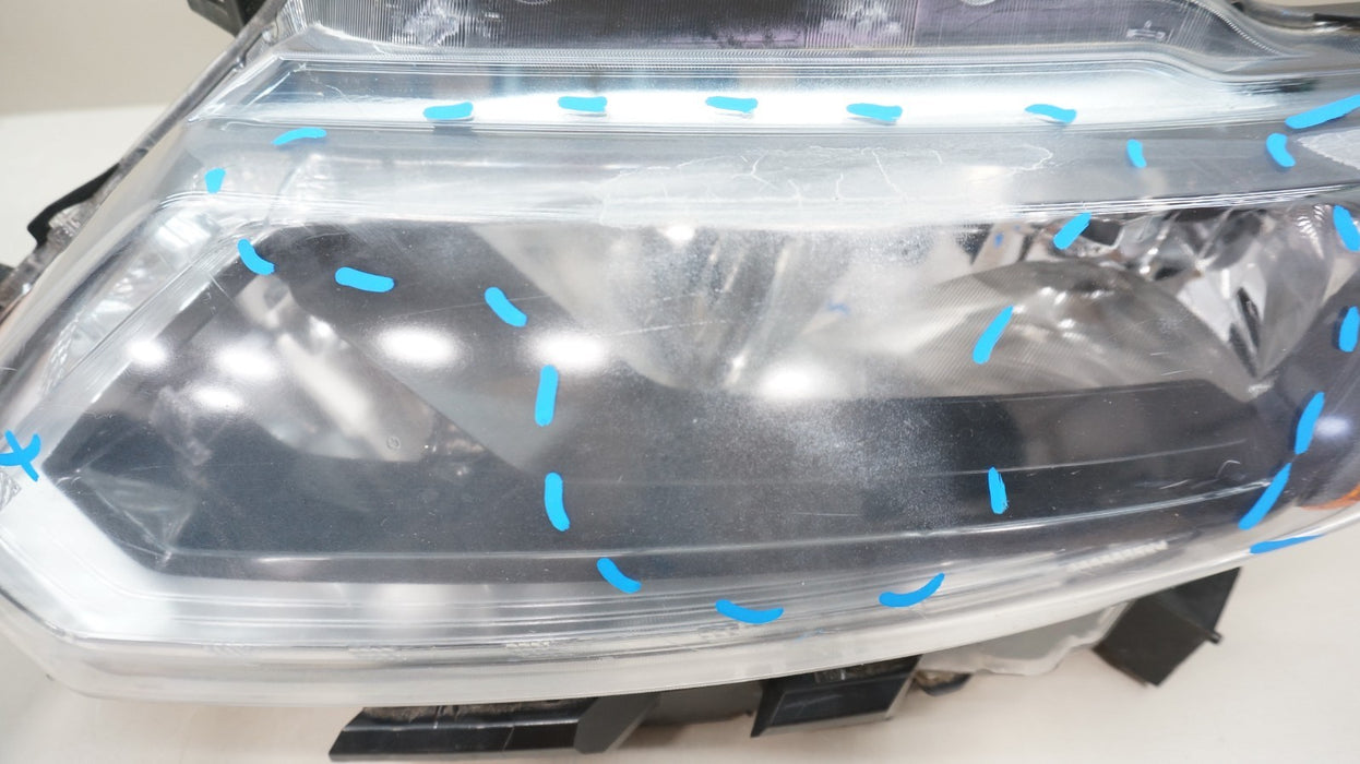 2014-2016 NISSAN ROGUE FRONT LEFT DRIVER SIDE HALOGEN W/ LED HEADLIGHT OEM