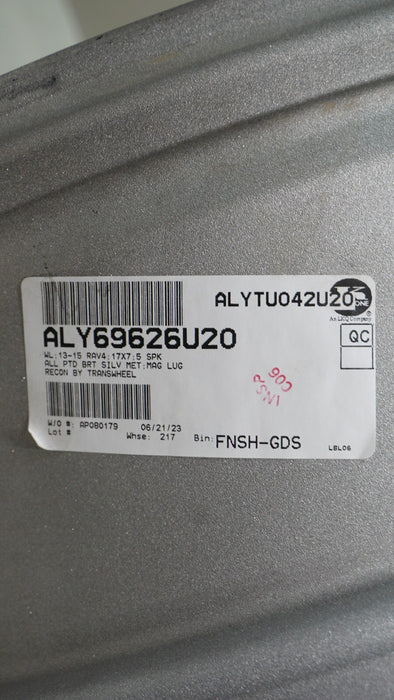 2013-2015 TOYOTA RAV4 17" 17X7 IN FACTORY SILVER RIM  WHEEL ALLOY ORIGINAL OEM