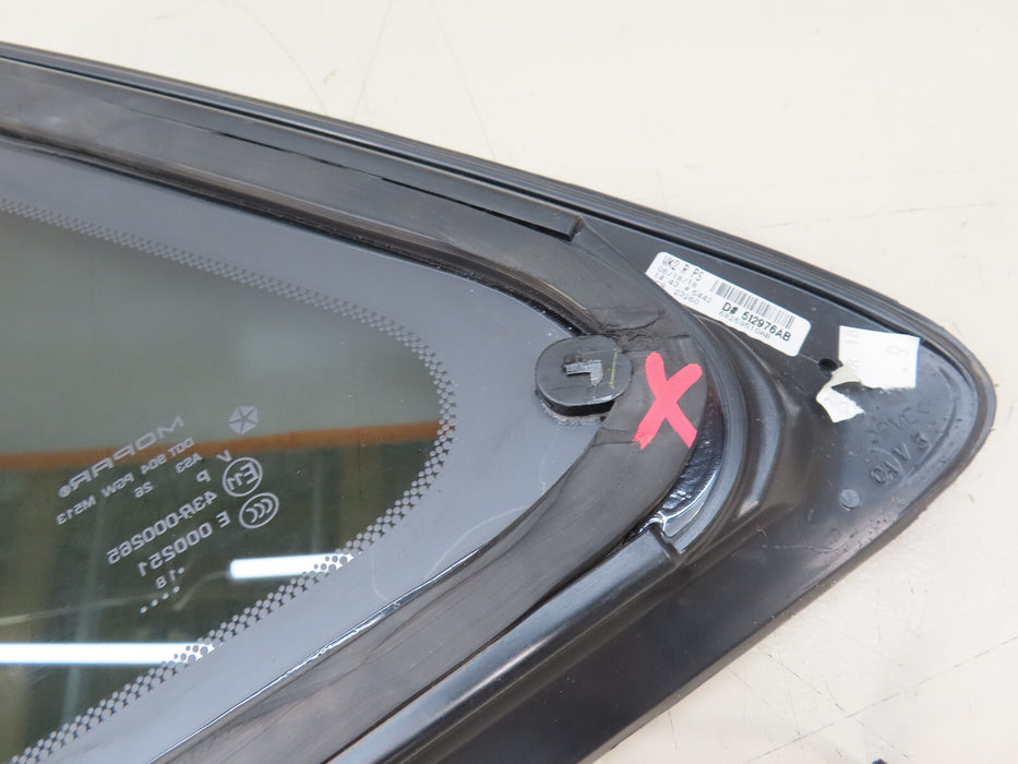 2017-2021 JEEP GRAND CHEROKEE REAR RIGHT QUARTER WINDOW  OEM 68259510AB