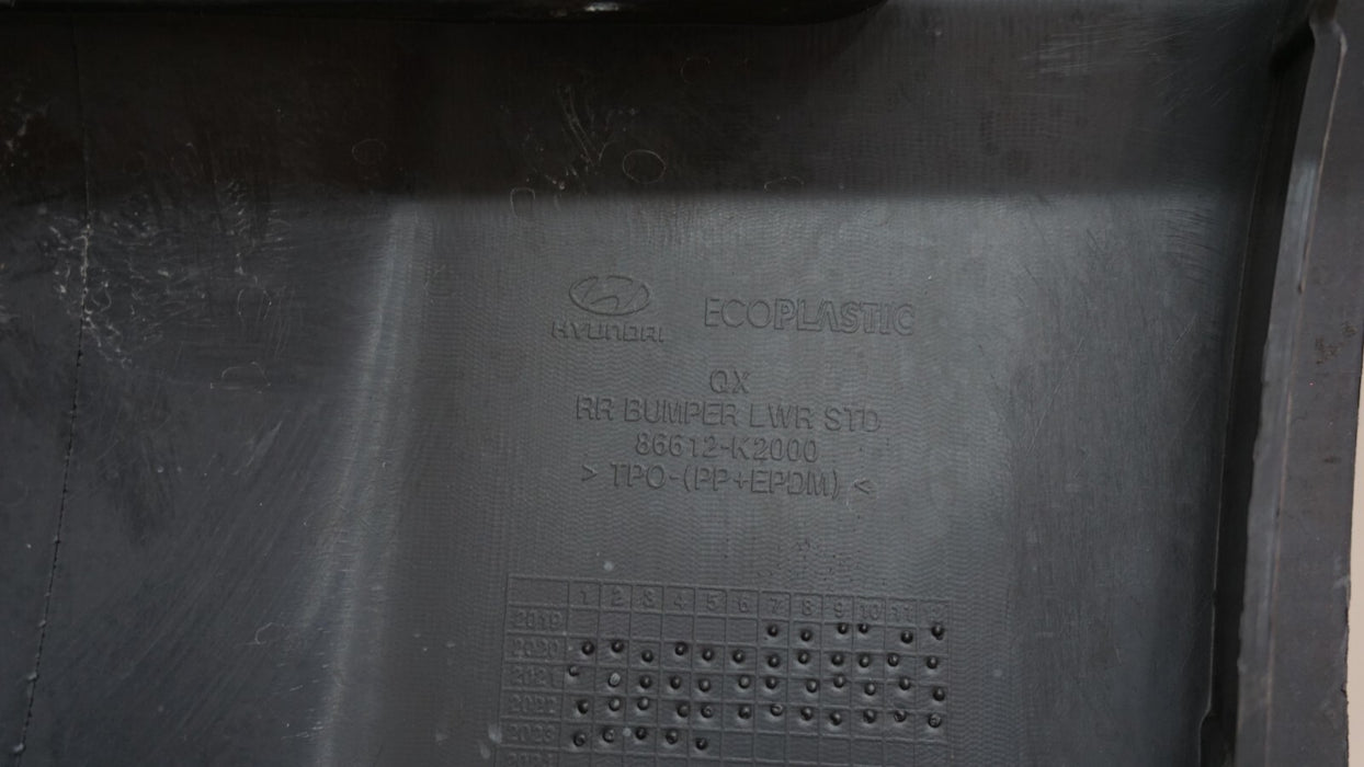 2020-2021 HYUNDAI VENUE REAR LOWER BUMPER COVER OEM 86612-K2000