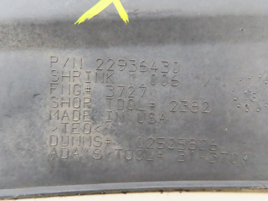 2015-2010 GMC YUKON FRONT LOWER BUMPER VALANCE BUMPER COVER OEM 22936430