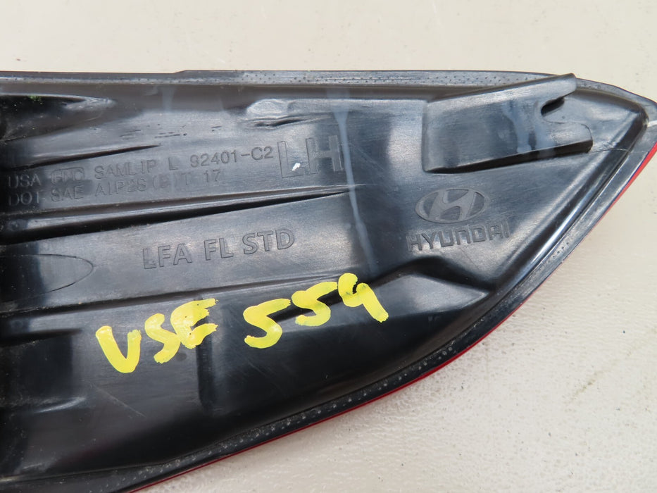 2018-2019 HYUNDAI SONATA REAR LEFT DRIVER SIDE TAILLIGHT TAILLAMP ASSEMBLY OEM