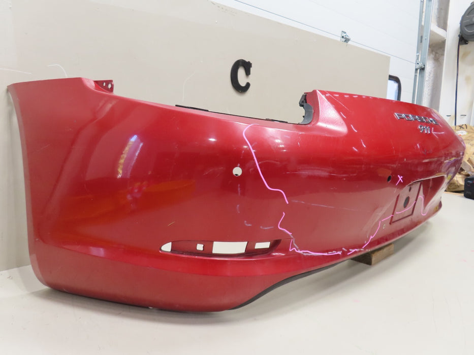 2013-2016 PORSCHE 911 CARRERA REAR BUMPER COVER W/ LOWER VALANCE OEM 991505411