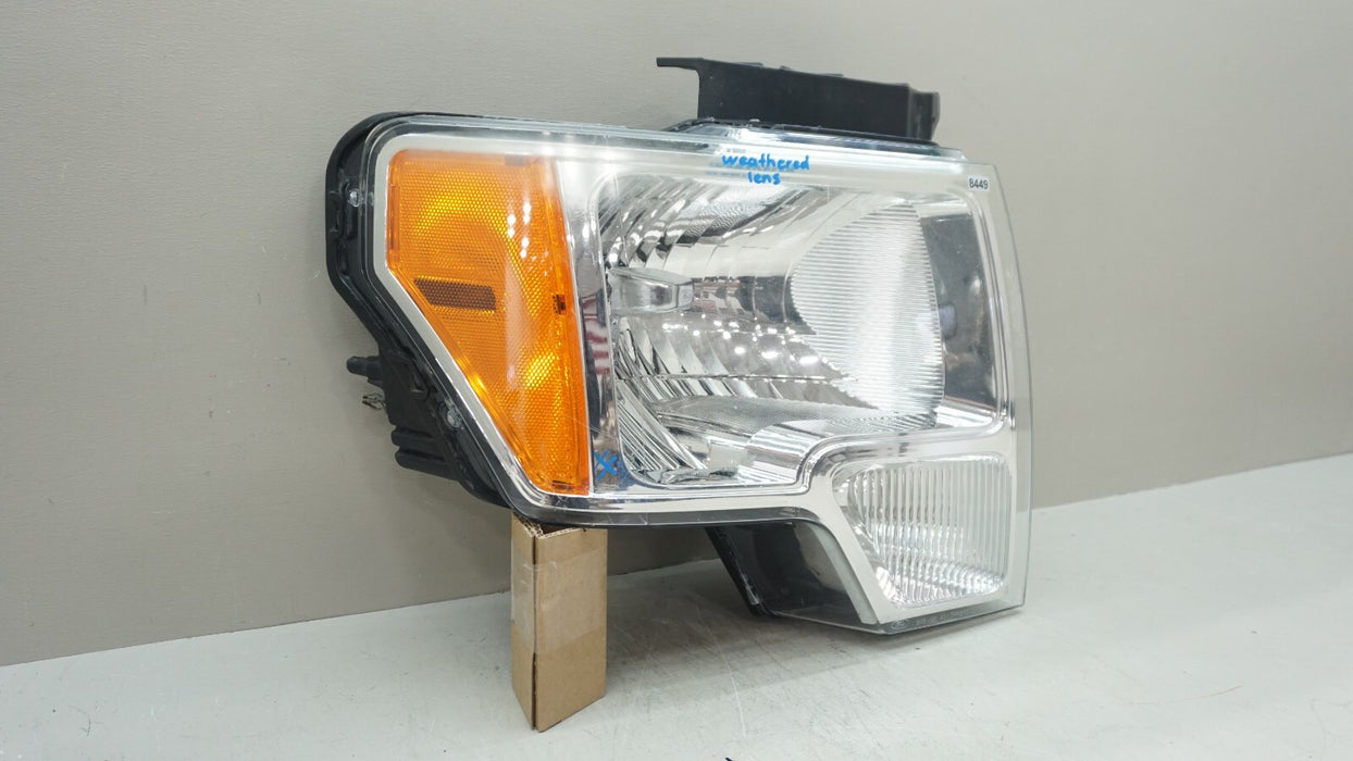 2009-2014 FORD F-150 FRONT RH RIGHT PASSENGER SIDE HALOGEN HEADLIGHT OEM