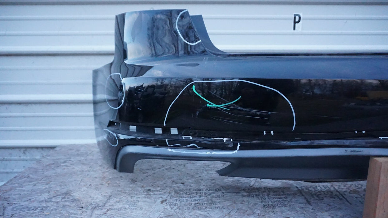 2017-2019 AUDI A4 S-LINE B9 REAR BUMPER COVER PANEL PLASTIC W/ LOWER VALANCE OEM