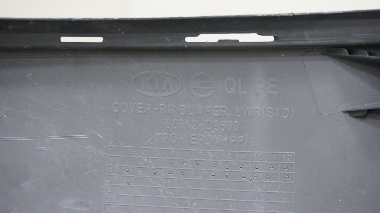 2020-2022 KIA SPORTAGE REAR LOWER BUMPER VALANCE COVER OEM 86612-D9500