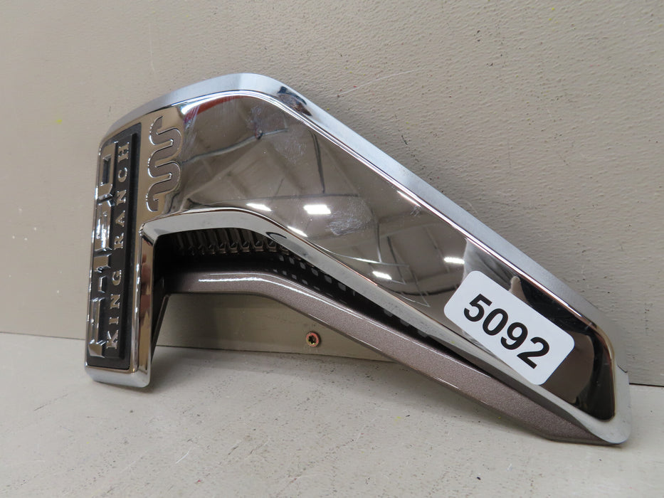 2021 2022 2023 FORD F-150 KING RANCH FRONT RIGHT PASSENGER FENDER NAME PLATE OEM
