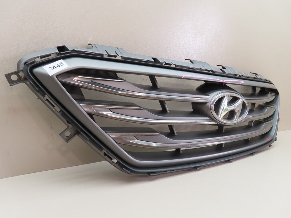 2015-2017 HYUNDAI SONATA FRONT UPPER RADIATOR GRILLE W/ EMBLEM OEM 86351-C2300