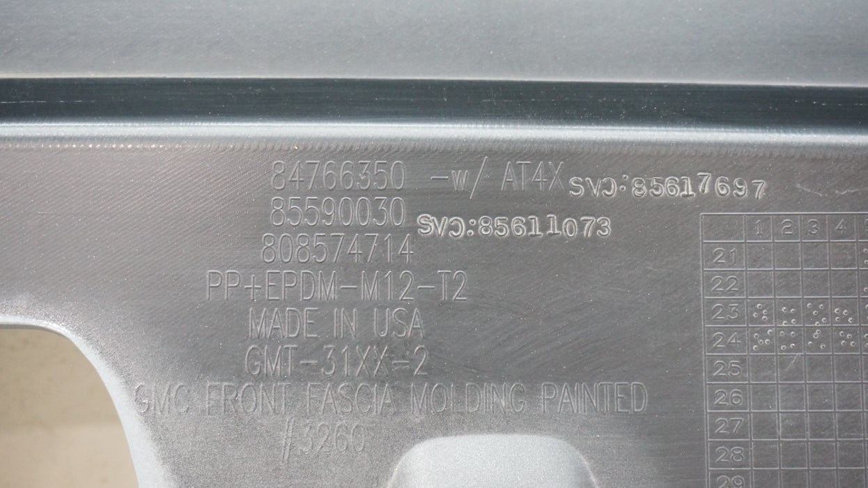 2023-2024 GMC CANYON FRONT LOWER BUMPER VALANCE PANEL OEM 84766350