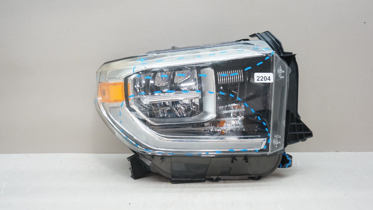 2018-2021 TOYOTA TUNDRA FRONT RIGHT PASSENGER SIDE LED HEADLIGHT OEM