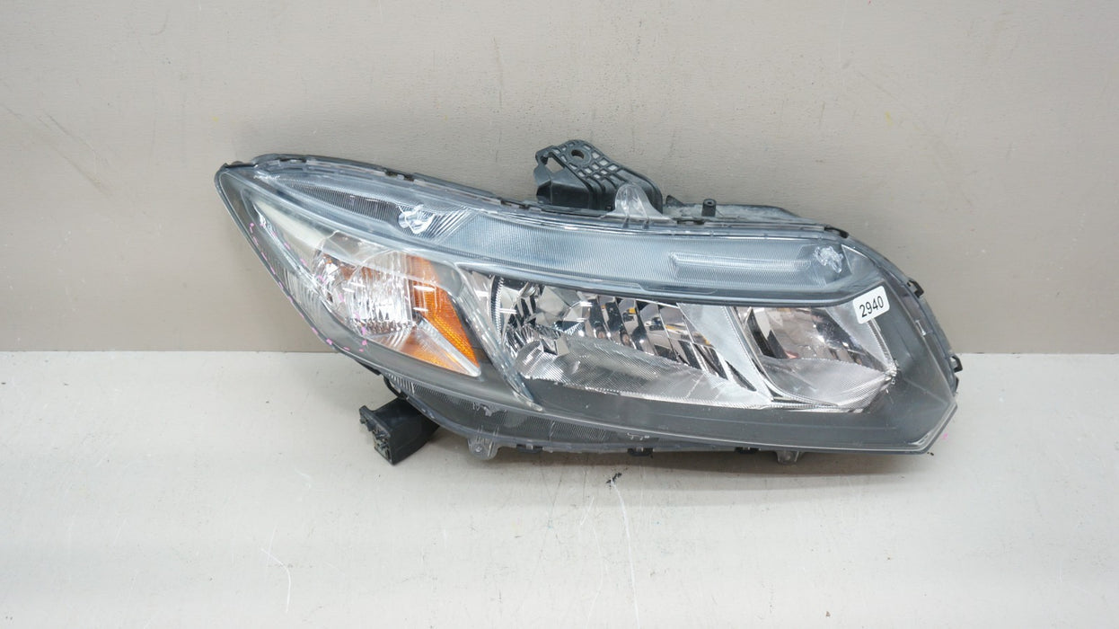 2013-2015 HONDA CIVIC FRONT RIGHT PASSENGER SIDE HALOGEN HEADLIGHT