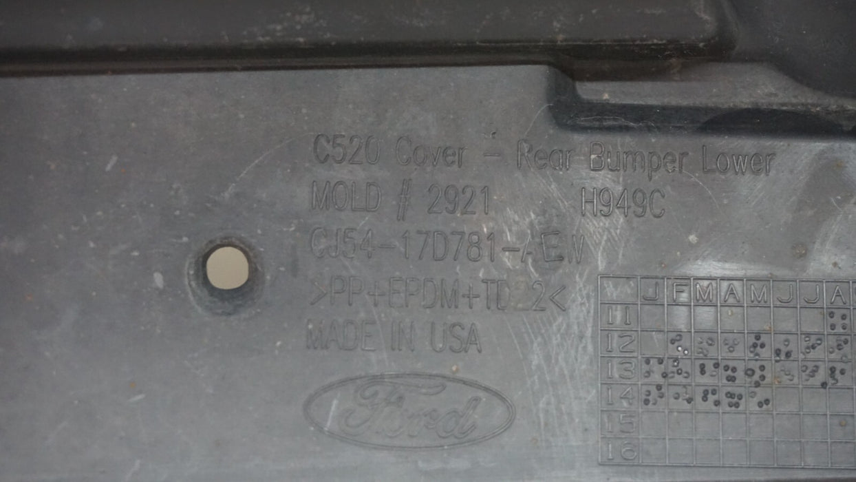 2013-2016 FORD ESCAPE REAR BUMPER COVER PANEL OEM CJ54-17D781-AEW