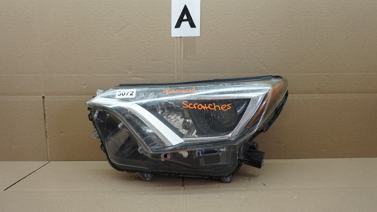 2017-2018 TOYOTA RAV-4 RAV4 FRONT DRIVER SIDE HEADLIGHT HEAD HALOGEN LAMP OEM