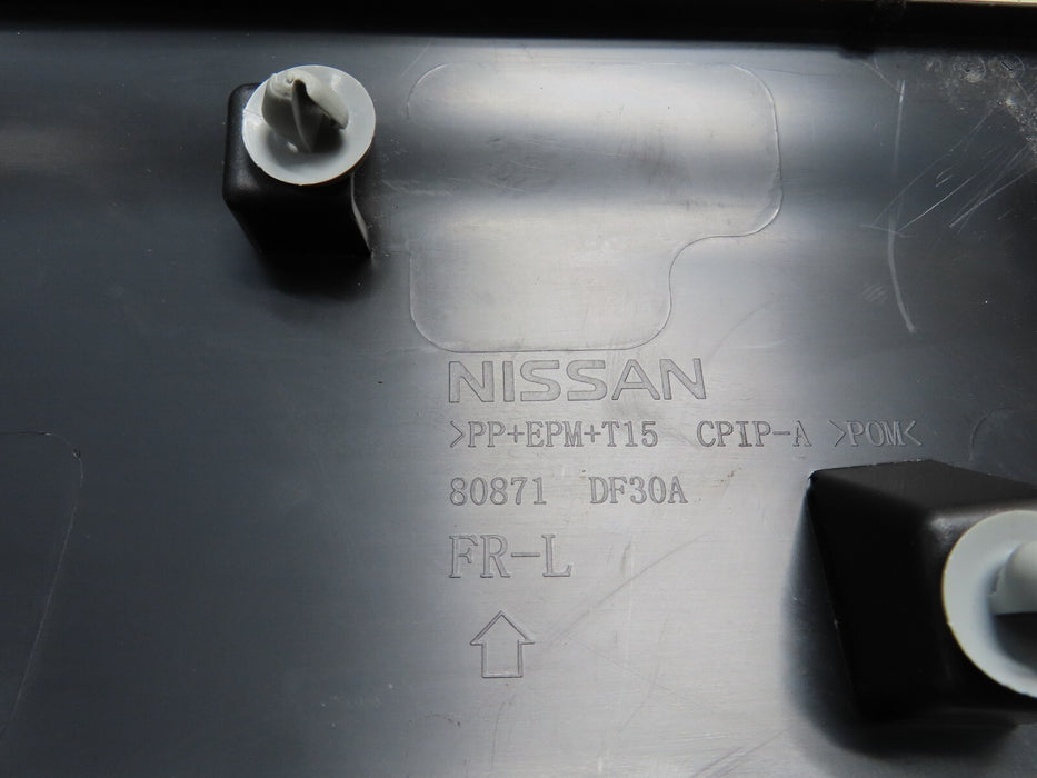 2017-2019 NISSAN ROGUE SPORT FRONT LEFT LOWER EXTERIOR DOOR TRIM OEM 80871-DF30A