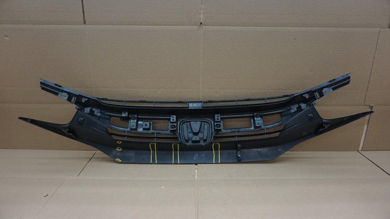2016-2019 HONDA CIVIC FRONT UPPER GRILL GRILLE OEM 16 17 18 19