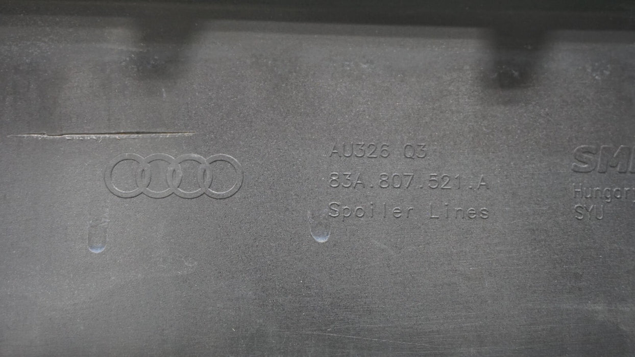 2019-2023 AUDI Q3 F3 REAR LOWER BUMPER COVER VALANCE PANEL OEM 83A807521A