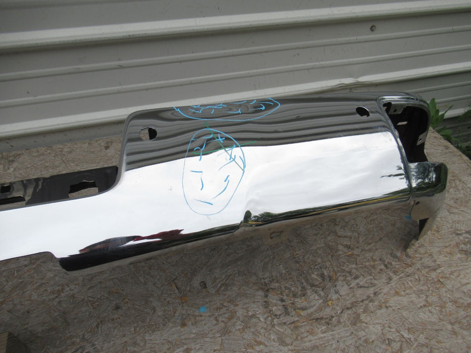 2014-2018 GMC SIERRA 1500 REAR BUMPER COVER CHROME W/ SENSOR HOLES OEM