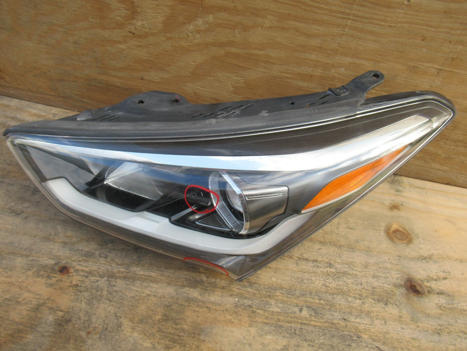 2013-2016 HYUNDAI SANTA FE LEFT DRIVER SIDE HALOGEN HEADLIGHT HEADLAMP OEM