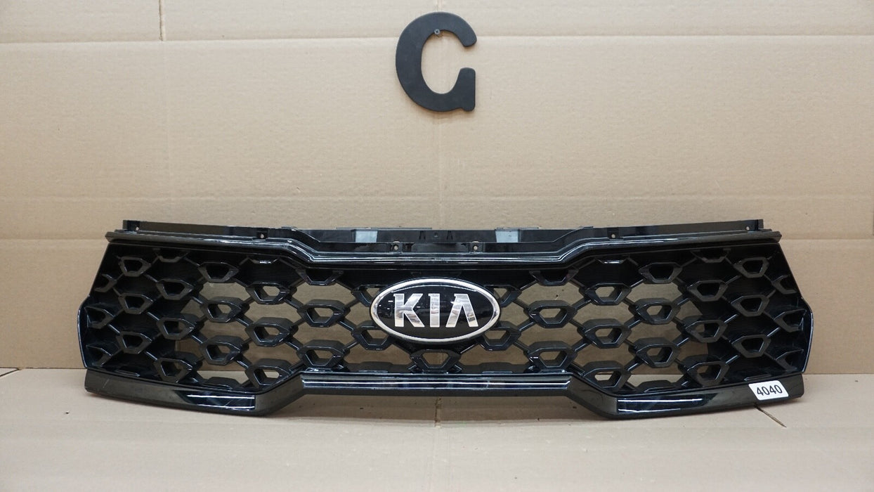 2021-2022 KIA SORENTO UPPER GRILLE GRILL ASSEMBLY BLACK OEM 21 22